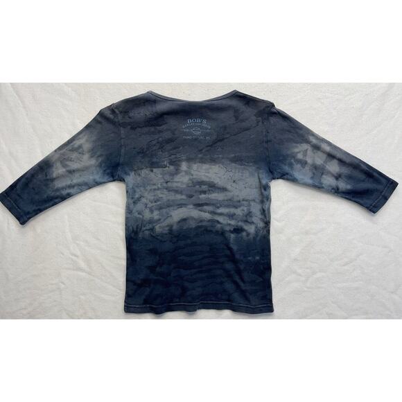HARLEY-DAVIDSON Women's Medium 3/4 Sleeve Tie Dye V-Neck Shirt, Fond Du Lac WI - Picture 5 of 6